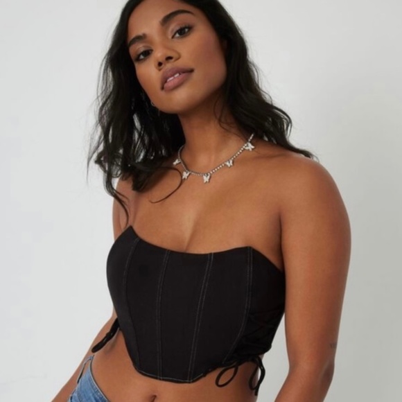 Garage Lace Up Corset Top - Picture 1 of 3